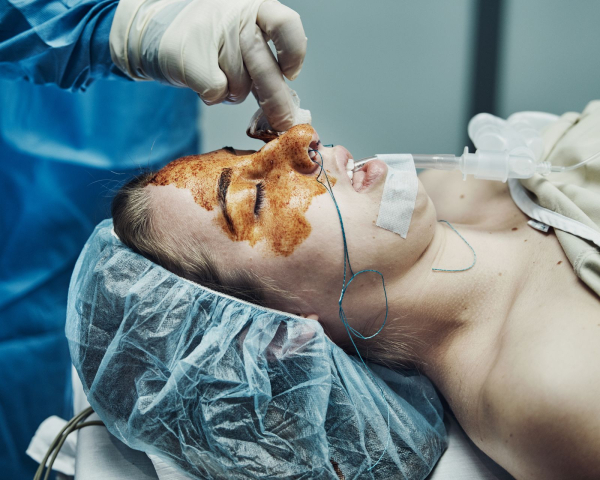 rhinoplasty process photos for allure.com's life in plastic column